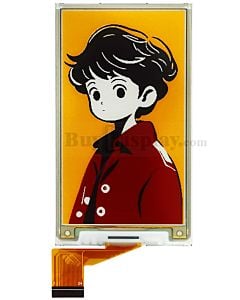 3.7-inch Quad-Color E-Paper 240x416 Display with White, Black, Red and Yellow Colors