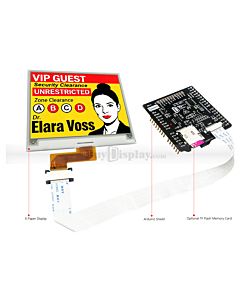 Quad-Color 4.2 inch e-Paper 400x300 Display w/Arduino Shield,Library