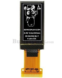 White 0.96 inch 64x128 OLED Display Screen SH1107 SPI I2C Interface