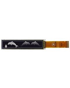White Grayscale 2.55 inch Graphic OLED Display Panel 206x36 SSD1362