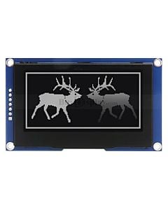 SPI White 2.7 inch OLED Display Module 256x128 Arduino,Raspberry Pi