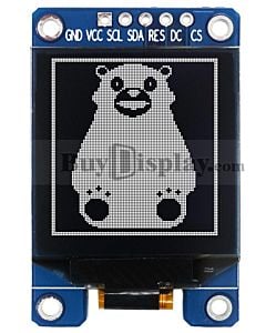 I2C White 1.12 inch OLED Display Module 128x128 Arduino,Raspberry Pi
