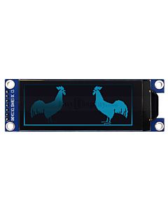 I2C White 2.45 inch OLED Display Module 304x96 Arduino,Raspberry Pi