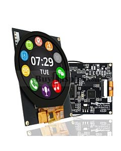 Round 2.1 inch 480x480 TFT Module w/Capacitive Touch SPI/I2C Opt for Arduino Shield