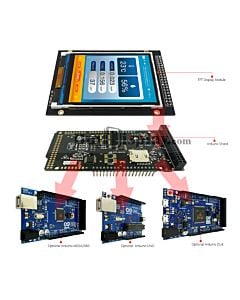 Arduino 3.2 inch TFT LCD Touch Shield w/ST7789V,Library for Mega/Due/Uno