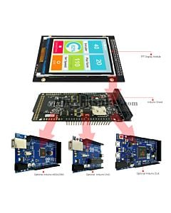 3.2 inch IPS TFT LCD Display with Arduino Shield for Mega/Due/Uno