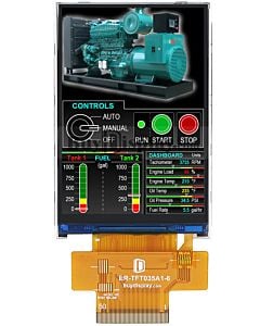 3.5" IPS TFT LCD Module in 320x480,OPTL TouchScreen,w/ILI9488