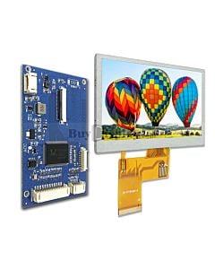 4.3 inch IPS TFT Display Module 480x272,VGA,Video AV Driver Board