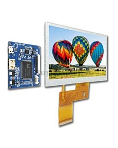 4.3" IPS 480x272 Touch Display with Mini HDMI Board for Raspebrry PI