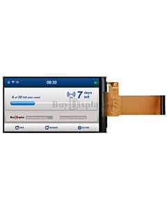 Bar Type 4.5 inch 480x854 IPS TFT LCD Display SPI+RGB Interface