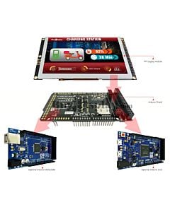 5 inch IPS TFT LCD Capacitive Touchscreen for Arduino DUE Mega 2560 800x480