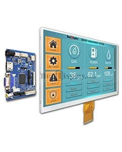 9 inch Raspberry PI Screen w/ HDMI+Video+VGA Driver Board 1024x600