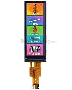 Bar Type 1.65 inch 142x428 TFT LCD Display 4-wire SPI NV3007 Connector Type FPC