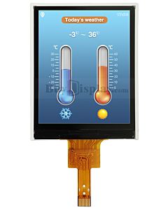 Wide Angle 2.08 inch 128x160 Color IPS TFT Display NV3023 Controller