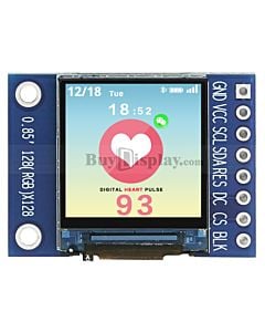 0.85 inch 128x128 IPS TFT LCD Display with Breakout Board