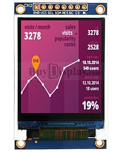 Low Cost 1.8 inch TFT LCD Module 128x160 SPI for Arduino,Raspberry Pi