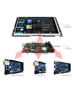 Serial SPI Arduino 7 inch TFT LCD Touch Shield RA8875 for Mega Due Uno