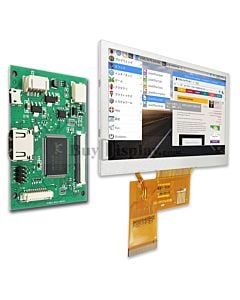 4.3" 800x480 Raspberry Pi Touch Screen TFT LCD Display w/HDMI Board