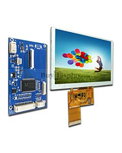 5 inch Driver Board with VGA,Video Signal TFT LCD Display 800x480