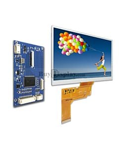 7 inch TFT LCD Display Module in 800x480,VGA,Video,AV Driver Board