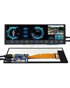 7.84 inch 1280x400 IPS TFT LCD Display w/HDMI Board for Raspberry Pi