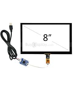 8 inch USB Capacitive Touch Panel Screen Controller for Rasperry PI