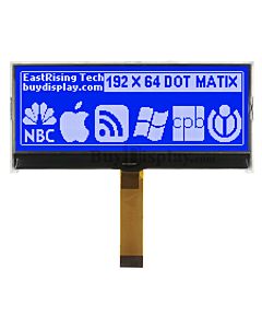 4 inch Low Cost Blue 192x64 Graphic COG LCD Display