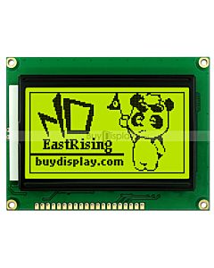 GLCD 128x64 ST7920 Serial Parallel Graphic LCD Module,Black on YG