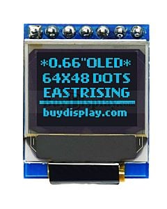 I2C Blue 0.66 inch OLED Display Module 64x48 Arduino,Raspberry Pi