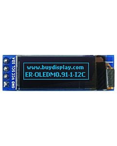 I2C Blue 0.91 inch OLED Display Module 128x32 Arduino,Raspberry Pi