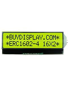 I2C COG 16X2 Character LCD Display Module,ST7032,Serial,Black on YG