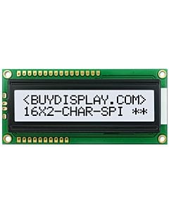 LCD Bezel 16x2 Serial Display 1602 Module Character,Black on White