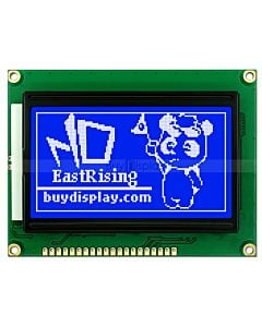 LCD Display Serial Graphic Display 128x64 ST7920,White on Blue