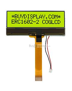 LCD Module 16x2 COG Display Character Module,NT7603,Black on YG