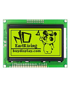 Low-Cost 12864 128x64 Graphic LCD Module Display Yellow Black Color
