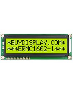 Low-Cost 16x2 1602 Big Charcter LCD Display Module Yellow Black Color