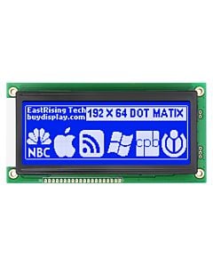 Low-Cost 19264 192x64 Graphic LCD Display Module Blue White Color