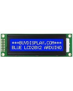 Connect Blue 20x2 Character Display to I2C Adapter Board with Dupont Wire