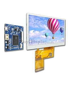 Low Cost 4.3 inch 480x272 Touch Display with Mini HDMI Board for Raspebrry PI