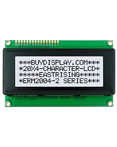 Module 20x4 LCD Display PIN Configuration,Commands,Black on White