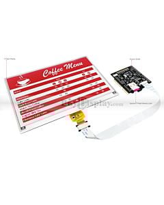 Red 7.5 inch e-Ink Display Arduino Shield,Library 640x384 for ESL