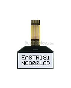 Serial COG 8x2 LCD Module I2C Character Display ST7032,Black on White