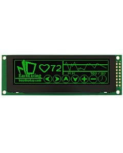 SPI 256x64 OLED Manufacturer Display Panel Supplier,Green on Black