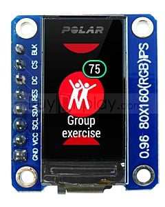 SPI TFT 0.96 LCD Display Module 160x80 IPS ST7735 with Breakout Board