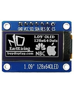 SPI White 1.09 inch OLED Display Module 128x64 Arduino,Raspberry Pi