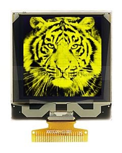 Yellow 1.5 inch Grayscale OLED Display Panel 128x128 Serial SPI