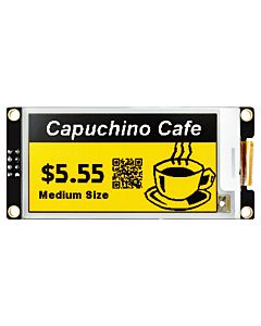 Sunlight Readable Serial SPI 2.9 inch Color E-Ink Display Module 128x296