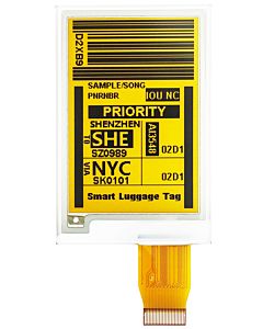 Yellow 2.7 inch e-Ink Display Panel 176x264