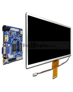 10.1寸TFT LCD彩色液晶显示屏配液晶屏驱动板/Video+VGA+HDMI接口