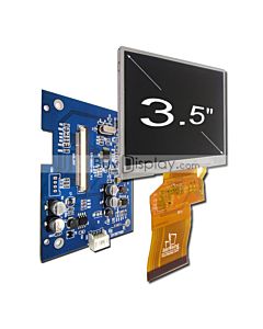3.5寸TFT LCD彩色液晶显示模块配液晶屏驱动板/Video(CVBS)接口